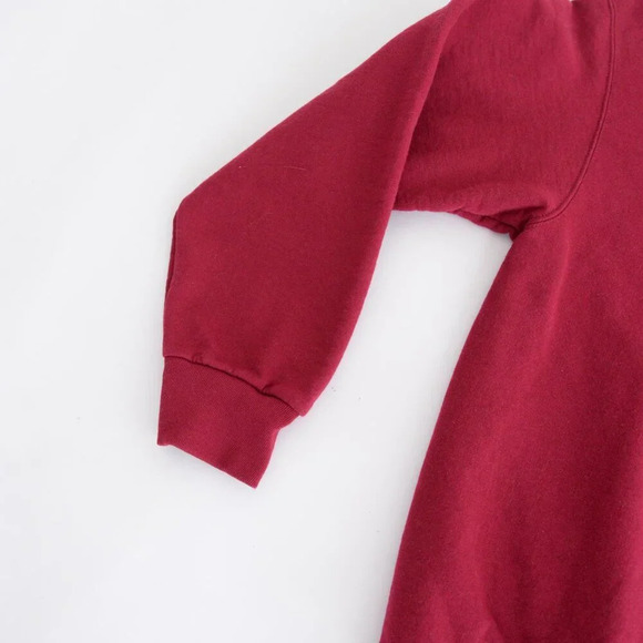 Vintage Fruit Of The Loom Embroidered  Labrador Sledding Crewneck Sweater M - Picture 8 of 11